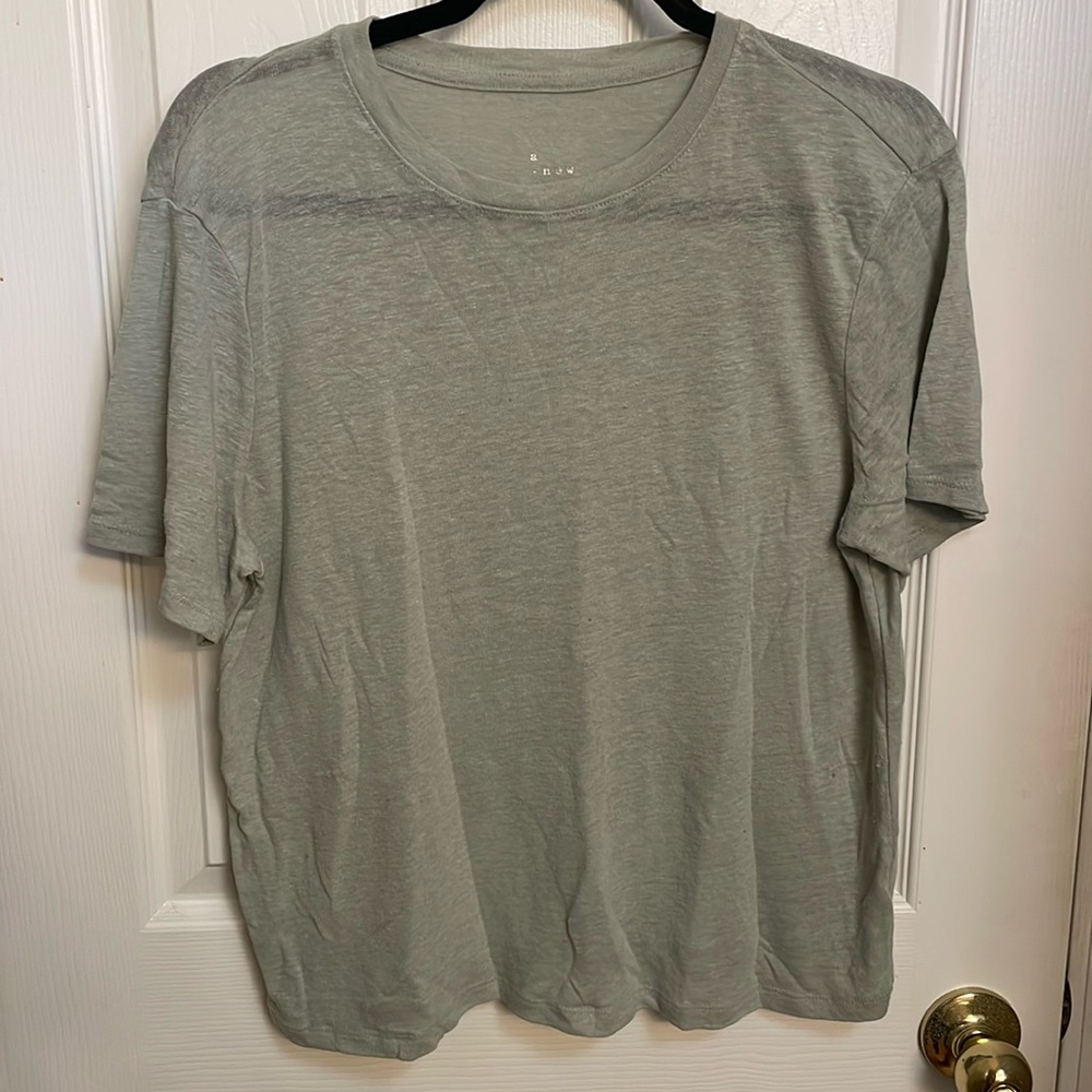 A new day size S seafoam green T Shirt